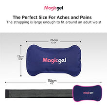 Load image into Gallery viewer, 2 x Ice Packs for Sports Injuries with Adjustable Wrap-Around Strap | Flexible Ice Pack Set for Muscle Pain, Sciatica Relief and More | Reusable Cold Compress Kit with Hot and Cold Packs (Magic Gel)