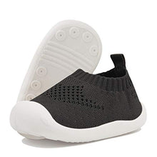 Load image into Gallery viewer, DEBAIJIA Baby First-Walking Shoes 1-4 Years Kid Shoes Toddler Infant Boys Girls Soft Canvas Breathable Sneakers Child Black 2 UK