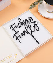 Load image into Gallery viewer, LOVENJOY Funny Finally Cake Topper for Wedding Brial Shower Cake Decoration Supplies, Gift Boxed