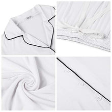 Load image into Gallery viewer, Amorbella Bridal Pajama Honeymoon Wedding Sleep Sets Sleepwear for Bride(White,XL)