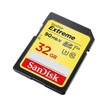 Load image into Gallery viewer, SanDisk Extreme SDSDXVE-032G-GNCIN 32 GB SDHC Class 10 U3 V30 Memory Card , yellow