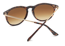 Load image into Gallery viewer, Vintage sunglasses in 60s style with trendy gold-coloured metal arms Panto - retro glasses - - One size