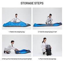 Load image into Gallery viewer, HEWOLF Mummy Sleeping Bags for Adults 3-4 Seasons Winter Warm Flannel Sleeping Bags Large Single Camping Sleeping Bag for Women Men Outdoor Hiking Backpacking Camping 1.8KG 5℃ to 15℃