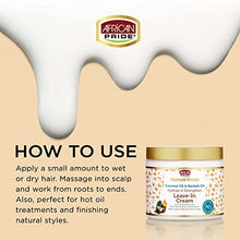 Load image into Gallery viewer, African Pride Moisture Miracle Coconut and Baobab Oil Leave-In Cream, 15 oz