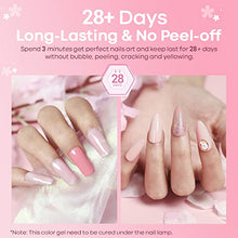 Load image into Gallery viewer, Modelones Gel Nail Polish Kit Starter with U V Lamp Portable LED Dryer Lamp, 6 Colors Soak Off Pastel Pink Gel Nail Polish Set/Gel Top & Base Coat/Essential Manicure Tools Nail Art Kit for Beginner