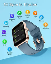 Load image into Gallery viewer, HUAKUA Smart Watch for Women Men,1.69 inch HD Touch Screen Fitness Watch Smartwatch with SpO2 Heart Rate Monitor Sleep Tracker Pedometer Personalized Watch Face Multi Sport Modes for Android iOS