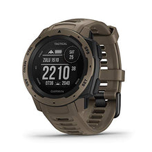 Load image into Gallery viewer, Garmin Instinct - Tactical Edition Rugged Outdoor Smartwatch, Built-in Sports Apps and Health Monitoring, Coyote Tan