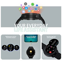 Load image into Gallery viewer, Blackview Sports Smartwatch,2022 Smart Watch for Men Women with Heart Rate Monitor, Fitness Watch with Sleep Monitor, 1.3 Inch IP68 Waterproof Activity Tracker Watch for Android IOS Phone(Black)