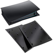 Load image into Gallery viewer, Benazcap PS5 Faceplates Cover Case Black Replacement Plate for Playstation 5 Standard, Hard Shockproof Side Plates Shell Case Skin for PS5 Disc Version Console - Matte Black