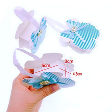 Load image into Gallery viewer, JZK 24 x Blue baby rompers favour boxes small sweets box gift for boy baby shower little boy birthday christening baptism newborn party