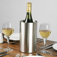Load image into Gallery viewer, Wine or Champagne Cooler Bucket Double Walled Hygienic Stainless Steel for Dinner Parties, BBQ, Fine Dining, Hen Party, Wedding Table, Champagne, Prosecco (1 Item) (2 Pack)