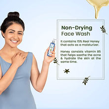 Load image into Gallery viewer, Blue Nectar Natural Aloe Vera Face Wash with Honey for Women and Men. Ayurvedic Acne Face Wash for Oily Skin and Sensitive Skin. Natural Makeup Remover (100 ml)