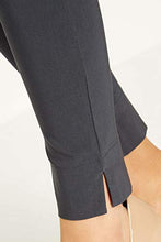 Load image into Gallery viewer, Roman Originals Women Stretch Trousers Ladies High Waisted Pants Pull On Leggings Smart Slimming Elasticated Waist Work Office Fitted Tailored Tapered Regular & Plus Sizes - Dark Grey - Size 16