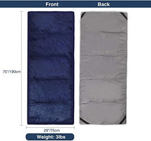 Load image into Gallery viewer, REDCAMP XL Mattress for Camping Bed, 190x75cm Soft Comfortable Cotton Thick Sleeping Mattress Pad, Blue