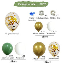 Load image into Gallery viewer, Party Balloons Arch Kit Green Birthday Decoration Party Balloons Garland Latex Confetti Gold ballon for Women Lady Birthday Wedding Decoration
