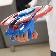 Load image into Gallery viewer, Avengers Hasbro Marvel Mech Strike Captain America Strikeshot Shield Role Play Toy, With 3 NERF Darts, Age 5 And Up