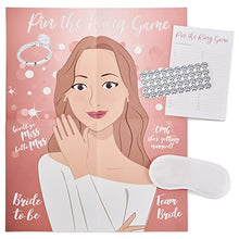 Load image into Gallery viewer, Pin The Ring On The Bride - Perfect Hen Party Night Game - Includes 40 Stickers