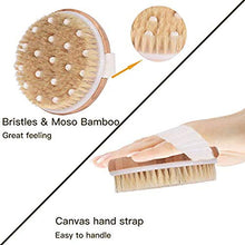 Load image into Gallery viewer, Ithyes Dry Brushing Body Brush Exfoliating Brush Natural Bristle bath Brush for Remove Dead Skin Toxins Cellulite,Treatment,Improves Lymphatic Functions,Exfoliates,Stimulates Blood Circulation