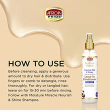 Load image into Gallery viewer, African Pride Moisture Miracle Coconut Milk & Honey Leave-In Conditioner - Refreshes & Softens Natural Coils & Curls, Hydrates & Shines Hair, 8 oz