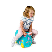 Load image into Gallery viewer, Trunki Children’s Ride-On Suitcase & Kid's Hand Luggage: Una Unicorn (Teal)