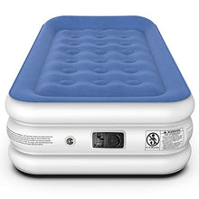 Load image into Gallery viewer, iDOO Single Size Air Bed, Inflatable bed with Built-in Pump, 3 Mins Inflation/Deflation Comfortable Air Mattress, Blow Up Bed Suit for Home Camping 188x99x46cm, 250kg MAX
