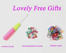 Load image into Gallery viewer, ShowJarlly 5 Packs Ombre Jumbo Braid Hair, Black/Red Kanekalon Hair African Braid Extension, 24inch Box Braid Hair Extensions Synthetic Colorful Hair Extensions for Braiding