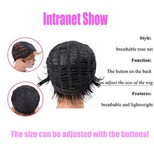 Load image into Gallery viewer, ZeniRuec Loose Curly Wigs for Black Women Afro Curly Wig for Women Fluffy Curly with Bangs Big Bouncy Bob Daily Party Synthetic wigs Wine red