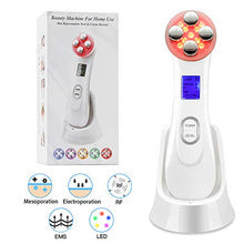 Load image into Gallery viewer, Ultrasonic Face Lifting Machine 5 in 1 Skin Tightening Face Machine LED Light RF EMS Face Device Therapy Wrinkle Remover Facial Machine for Women Anti Aging Skin Rejuvenation Care