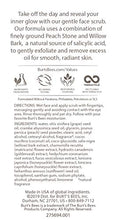 Load image into Gallery viewer, Burt's Bees 99.9% Natural Peach and Willow Bark Deep Pore Exfoliating Facial Scrub, 113.3 grams