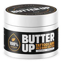 Load image into Gallery viewer, Butter Up Tattoo Aftercare - Heals & Brightens Tattoos, Vegan, Natural, Organic, Cruelty Free, Rich Creamy Body Butter 100ml