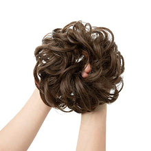 Load image into Gallery viewer, Messy Hair Bun Hair Piece Hair Scrunchie for Women Girls Wavy Curly Ponytail Extension Updo Hair Accessories Donut Hair Chignons