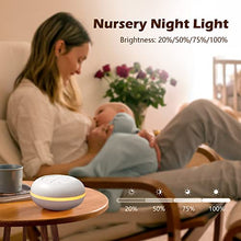 Load image into Gallery viewer, White Noise Machine for Adults, Kids, Sleeping Baby, Portable Sound Machine with 18 High-Fidelity Soothing Sounds and 4 Timers, USB Baby Sound Machine with Night Light and Memory Function for Bedroom