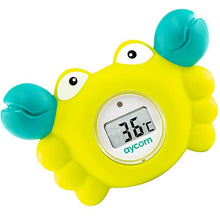 Load image into Gallery viewer, Aycorn Digital Baby Bath and Room Thermometer. Fast and Accurate Water Readings with LED Warning Alarm Ensures Your Child's Safety. Cute Floating Bathtub Toy Makes Perfect Bathtime Fun for Infants