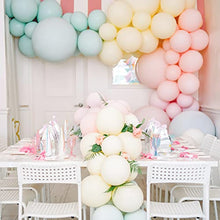 Load image into Gallery viewer, PartyWoo Pastel Balloons, 48 pcs Pastel Yellow Balloons, Pastel Pink Balloons, Pastel Blue Balloons, Mint Balloons, Balloons Pastel for Rainbow Birthday Decorations, 8 Jumbo Pastel Balloons Included