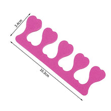 Load image into Gallery viewer, Dacitiery 20 Pcs Foam Toe Finger Separator Disposable Soft Sponge Nail Toe Separator Divider Spacer for Pedicure Manicure Nail Art Accessories Tools