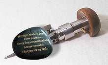 Load image into Gallery viewer, Mothers Day Gift from Daughter or Son"Happy Mother's Day. I love you mom. Everyday, Around the Clock, Always remember, That you are my rock." Engraved rock unique rare