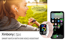 Load image into Gallery viewer, 2022 Smart Watch with Call(Answer Make Calls/Voice Control), 1.7" Smartwatch Fitness Tracker with 24/7 SOS Heart Rate Blood Pressure Oxygen Sleep Monitor for Android/iOS Phones for Men Women (black)