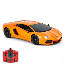 Load image into Gallery viewer, CMJ RC Cars™ Lamborghini Aventador Officially Licensed Remote Control Car 1:18 Scale Working Lights 2.4Ghz Orange