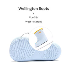 Load image into Gallery viewer, Nasogetch Kids Wellies Boys Girls Wellington Boots Rain Boots Lightweight Waterproof Blue 150 UK5.5/6
