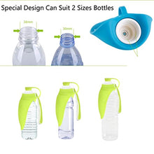Load image into Gallery viewer, Petsoigné Portable Dog Water Bottle in Silicone Pet Water Bottles Foldable for Travel Walking Hiking (Orange)