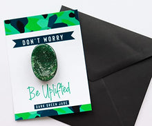 Load image into Gallery viewer, Dark Green Jade Crystal Worry Thumb Stone Meditation Spiritual Stress Relief Gift Birthday Healing Energy Reiki Chakra