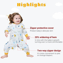Load image into Gallery viewer, ZIGJOY Baby Sleeping Bag with Legs Long Sleeve 100% Cotton Baby Wearable Blanket Anti-kick Sleep Sack Pyjamas for Infant Toddler Kids Boys Girls from 19-36 Months Little Monster
