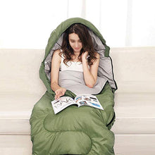 Load image into Gallery viewer, Yaheetech Sleeping Bags for Adults Rectangular, Lightweight 3 Season Sleeping Bags, Envelope Warm Single Sleeping Bag with Carry Bag, Green
