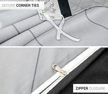 Load image into Gallery viewer, LAZZARO King Size Duvet Set, Non-Iron Kingsize Duvet Covers Bedding Sets, 3 Pcs with Zipper Closure + 2 Pillowcases 230 cm x 220cm Black/White/Grey
