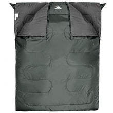 Load image into Gallery viewer, Trespass Unisex's CATNAP 3 Season Doble Sleeping Bag, Water Repellent 180 x 140 cm, Moss