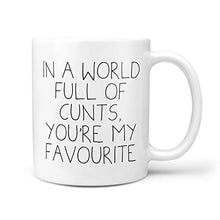 Load image into Gallery viewer, in A World Full of Cunts, You're My Favourite Mug - Profanity Mugs Insult Saying Friend Funny Gift Shut Up Birthday Office Secret Santa Profanity Rude ©TeheGifts