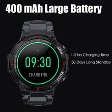 Load image into Gallery viewer, Smart Watch for Men Military Pedometer Watch with GPS Health Tracking Heart Rate Monitor, Waterproof Outdoor Sports Fitness Activity Tracker Compatible with Android iOS Phones (Black)