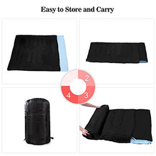 Load image into Gallery viewer, Aeike Warm Double Sleeping Bag 86"x60" Double Thermal Thick Sleeping Bag 2 Person with 2 Pillows for Outdoor Camping Hiking Thick Sleeping Bag for Winter and Spring