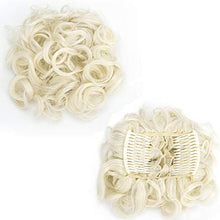 Load image into Gallery viewer, ZAIQUN Short Messy Curly Dish Hair Bun Extension Easy Stretch hair Combs Clip in Ponytail Extension Scrunchie Chignon Tray Ponytail Hair piece Wig Hairpieces