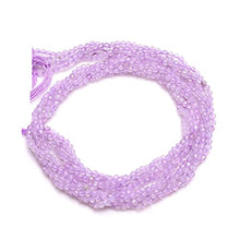 Load image into Gallery viewer, Crystallay 2MM Natural Lavender Quartz Gemstone Faceted Rondelle Loose Beads for Jewellery Making 1 Strand 13"